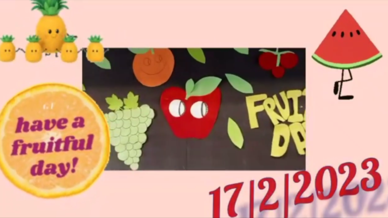 KG section Fruits Day